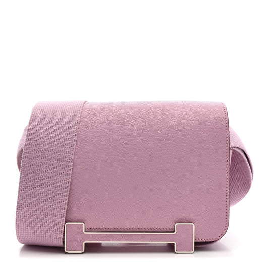 Chevre Mysore Geta Mauve Sylvestre Geta 20cm wooden clog bag