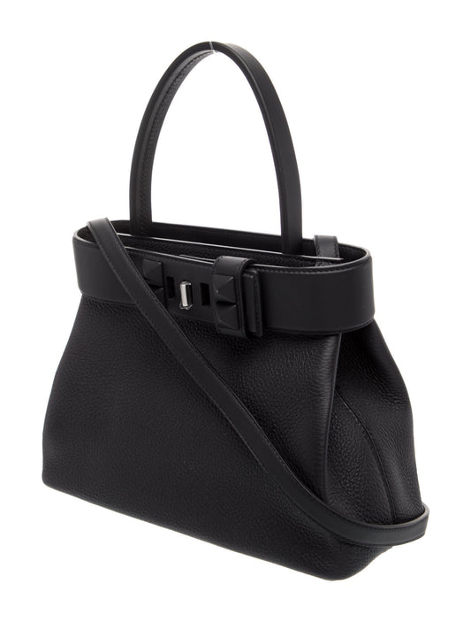 Hermes 2025 new Medor handbag, all black So Black style
